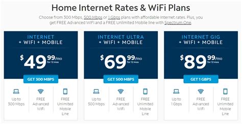 Spectrum internet costs - Prices for Spectrum Internet plans range from $49.99 per month for speeds up to 200 Mbps to $109.99 per month for speeds up to 940 Mbps.